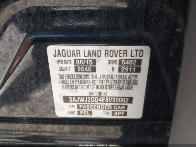 2015 JAGUAR XJ SAJWJ2GD4F8V90002 Photo 8