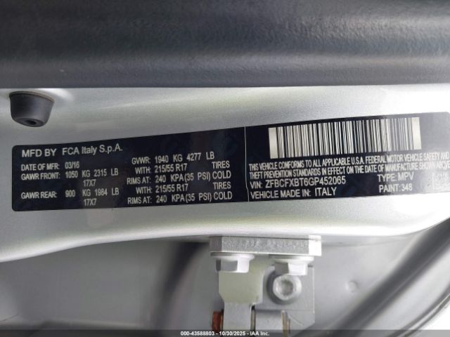 2016 FIAT 500X ZFBCFXBT6GP452065 Photo 8