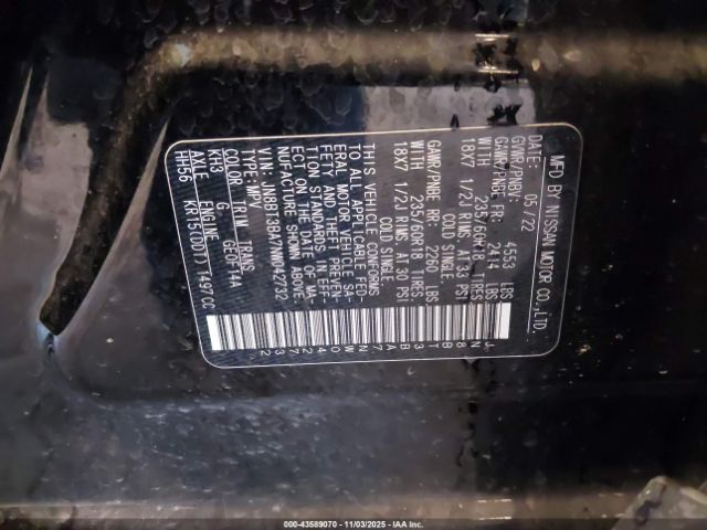 2022 NISSAN ROGUE JN8BT3BA7NW042732 Photo 8