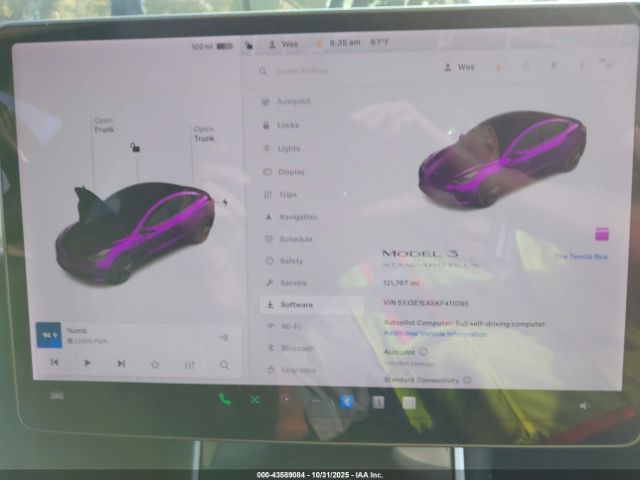 2019 TESLA MODEL 3 5YJ3E1EA5KF411095 Photo 6