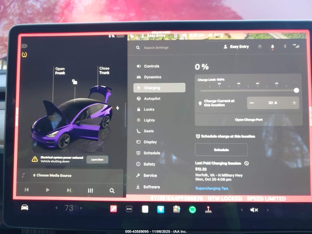 Aukcja sprzedaży 2023 Tesla Model 3 Rear-wheel Drive, vin: 5YJ3E1EA4PF385578, numer aukcji: 43589095