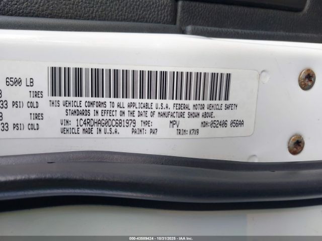 2013 DODGE DURANGO 1C4RDHAG0DC681979 Photo 8