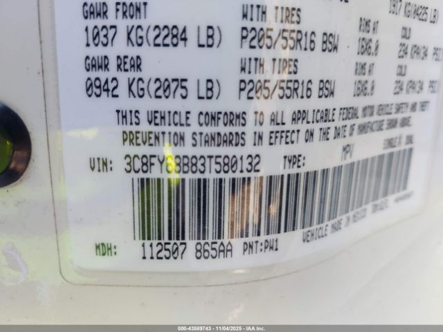 2003 CHRYSLER PT CRUISER 3C8FY68B83T580132 Photo 8