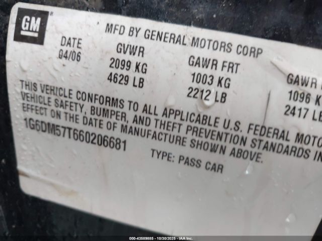 2006 CADILLAC CTS 1G6DM57T660206681 Photo 8