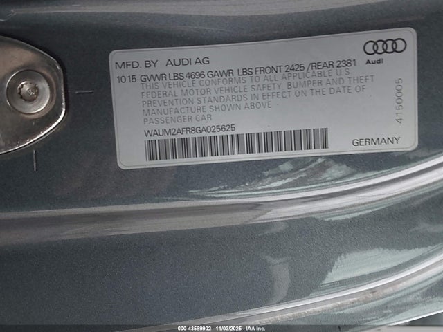 2016 AUDI A5 WAUM2AFR8GA025625 Photo 8