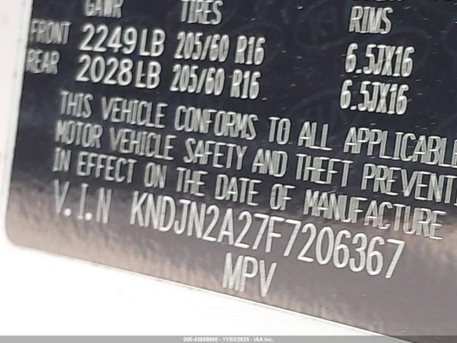 KNDJN2A27F7206367 KIA Soul