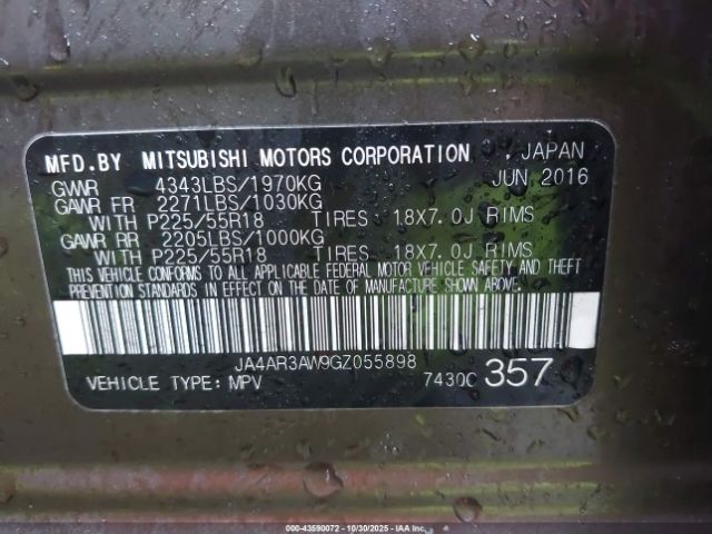 2016 MITSUBISHI OUTLANDER SPORT JA4AR3AW9GZ055898 Photo 8