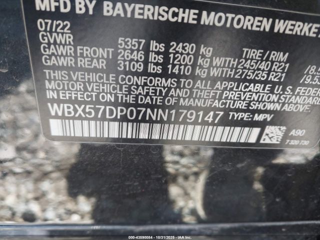 2022 BMW X3 WBX57DP07NN179147 Photo 8