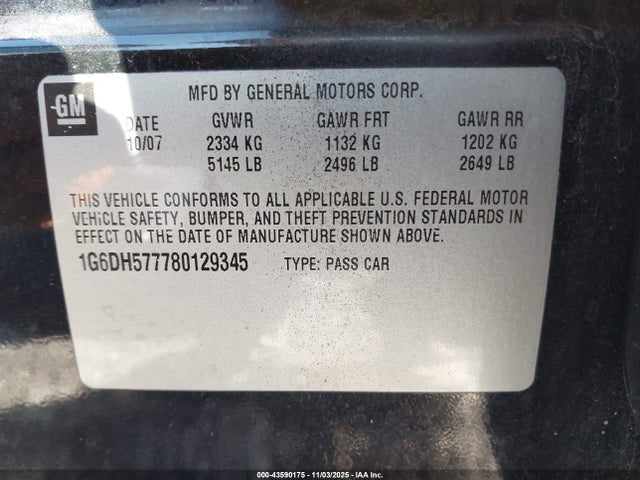 2008 CADILLAC CTS 1G6DH577780129345 Photo 8