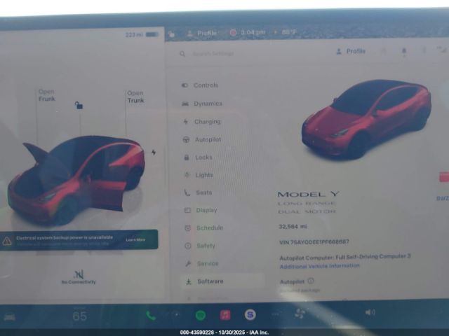 2023 TESLA MODEL Y 7SAYGDEE1PF668687 Photo 6