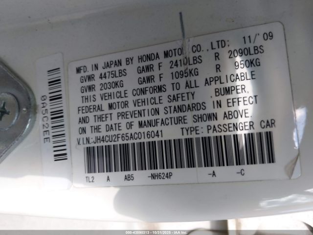 2010 ACURA TSX JH4CU2F65AC016041 Photo 8