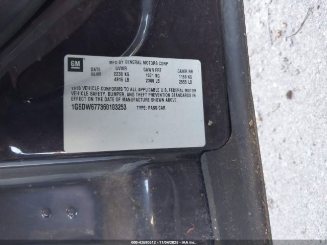 2006 CADILLAC STS 1G6DW677360103253 Photo 8