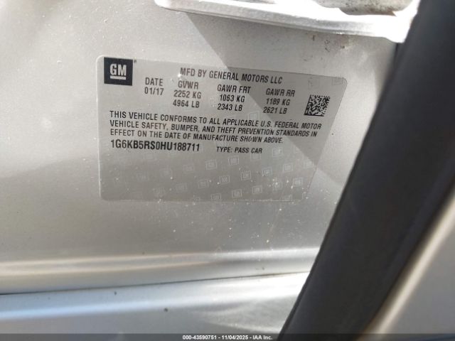 2017 CADILLAC CT6 1G6KB5RS0HU188711 Photo 8