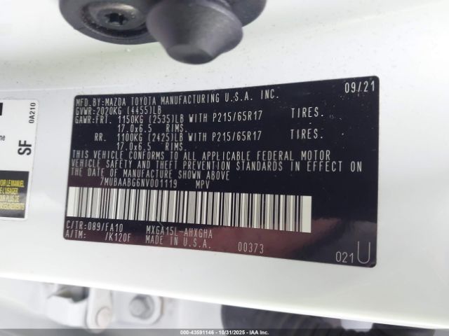 2022 TOYOTA COROLLA CROSS 7MUBAABG6NV001119 Photo 8