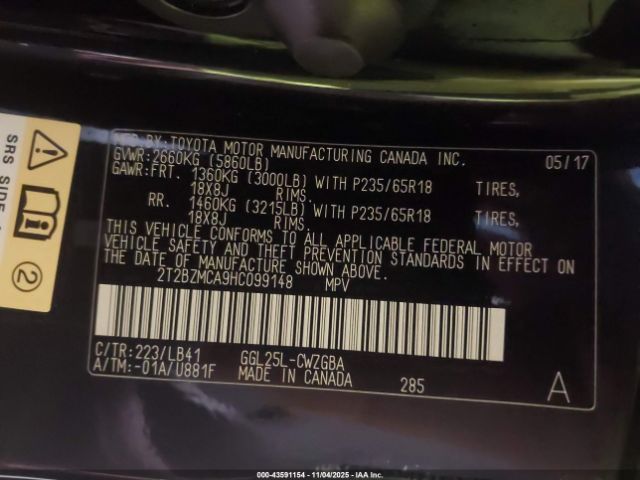 2017 LEXUS RX 350 2T2BZMCA9HC099148 Photo 8