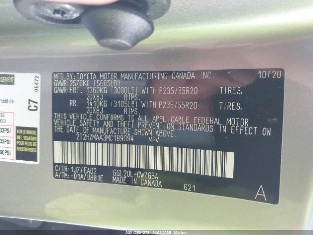 2021 LEXUS RX 350 2T2HZMAA3MC189094 Photo 8