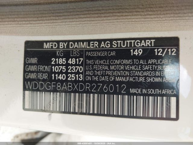 2013 MERCEDES-BENZ C 300 WDDGF8ABXDR276012 Photo 8