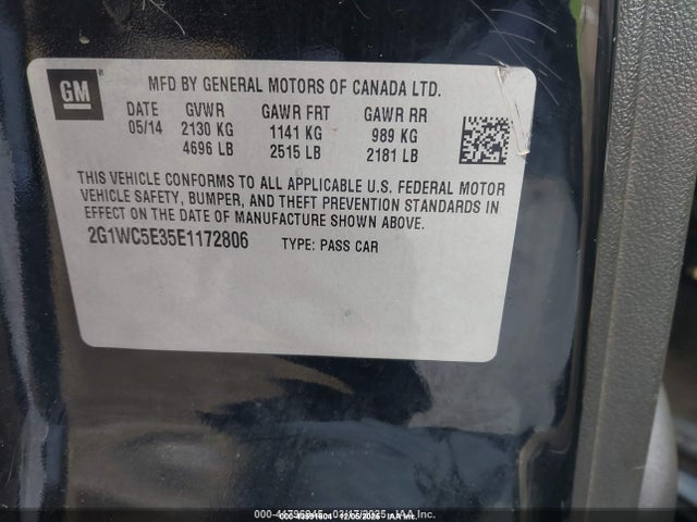 2G1WC5E35E1172806 Chevrolet Impala Limited Ltz