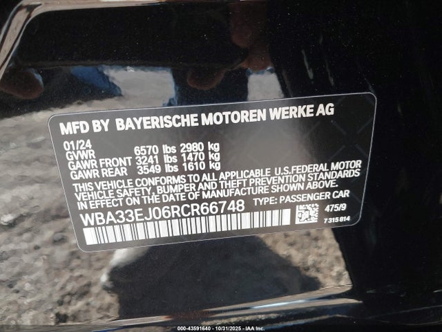2024 BMW 760I WBA33EJ06RCR66748 Photo 8
