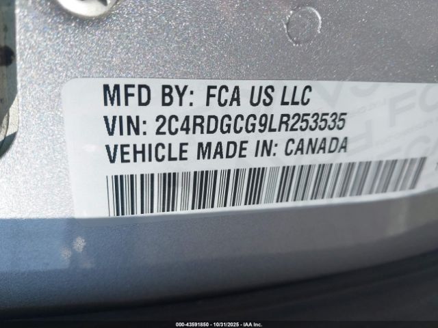 2020 DODGE GRAND CARAVAN 2C4RDGCG9LR253535 Photo 8