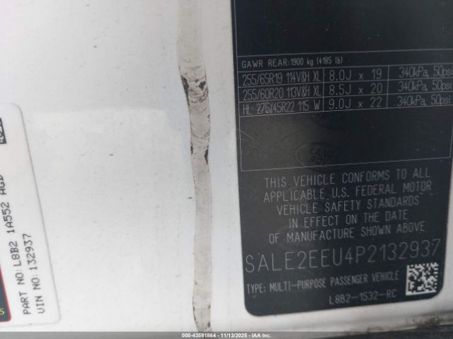 2023 LAND ROVER DEFENDER SALE2EEU4P2132937 Photo 8