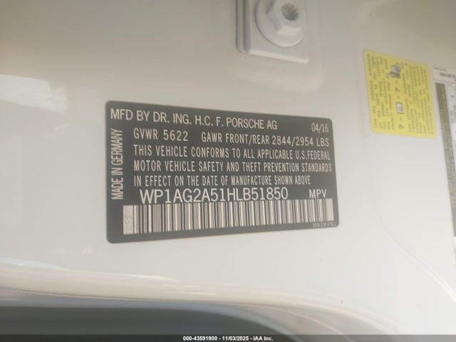 2017 PORSCHE MACAN WP1AG2A51HLB51850 Photo 8