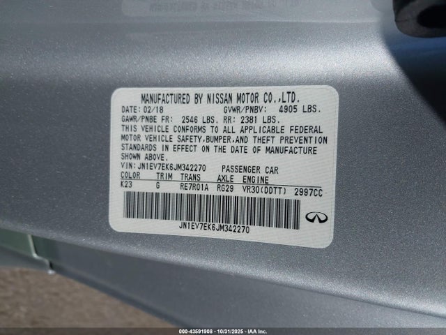 2018 INFINITI Q60 JN1EV7EK6JM342270 Photo 8