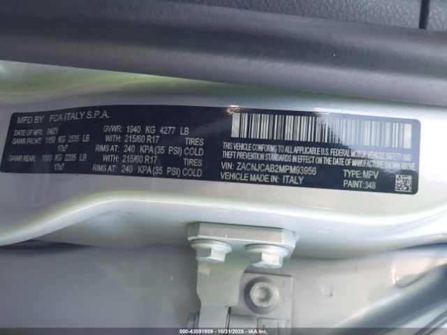 2021 JEEP RENEGADE ZACNJCAB2MPM93956 Photo 8