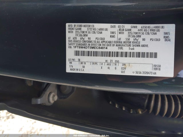 Ford F-450 Lariat 2021 1FT8W4DT5MEC84814 Image 8