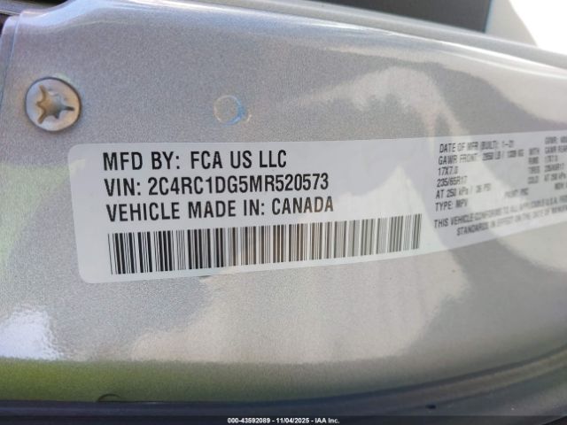 2021 CHRYSLER VOYAGER 2C4RC1DG5MR520573 Photo 8