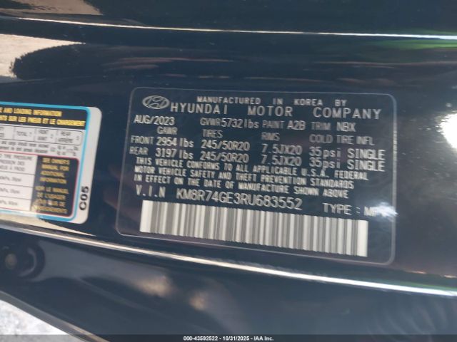 2024 HYUNDAI PALISADE KM8R74GE3RU683552 Photo 8