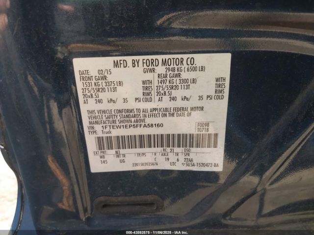 2015 FORD F-150 1FTEW1EP5FFA58160 Photo 8