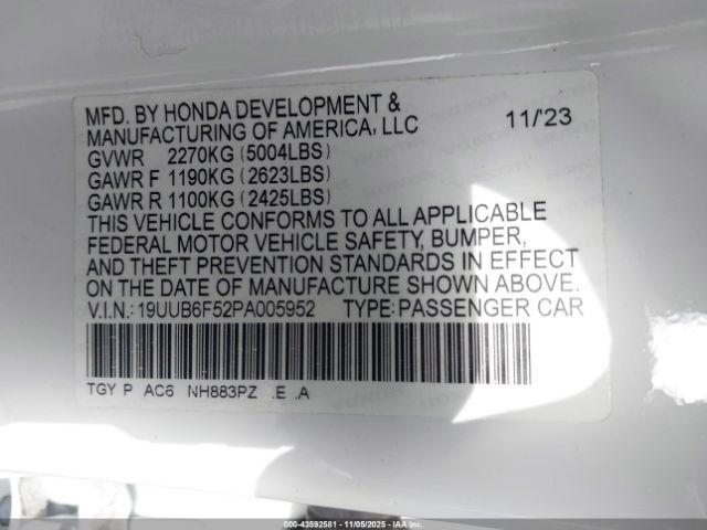 2023 ACURA TLX 19UUB6F52PA005952 Photo 8