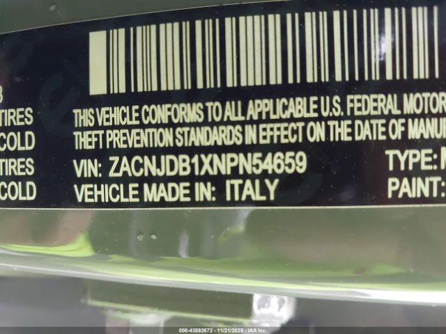 2022 JEEP RENEGADE ZACNJDB1XNPN54659 Photo 8