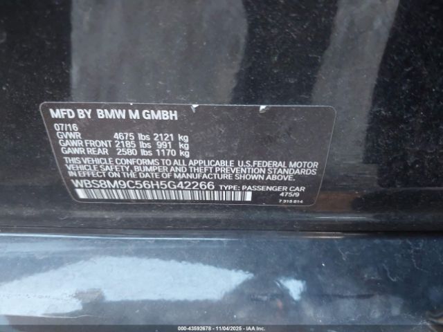 2017 BMW M3 WBS8M9C56H5G42266 Photo 8