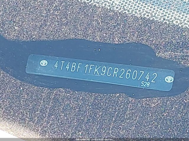 2012 TOYOTA CAMRY 4T4BF1FK9CR260742 Photo 8