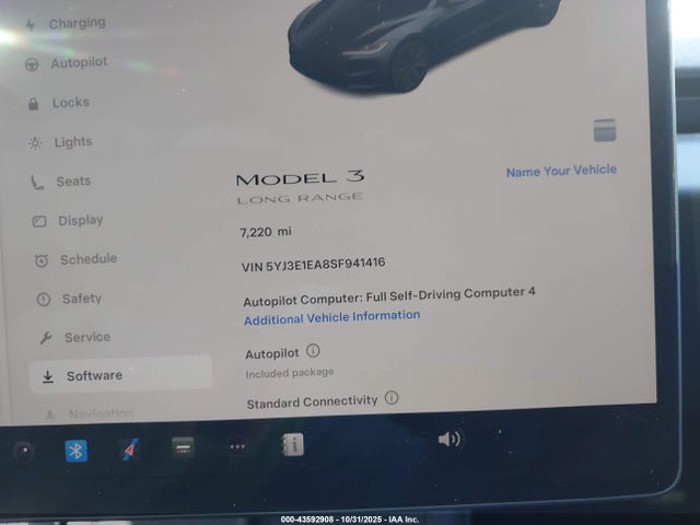 2025 TESLA MODEL 3 5YJ3E1EA8SF941416 Photo 6