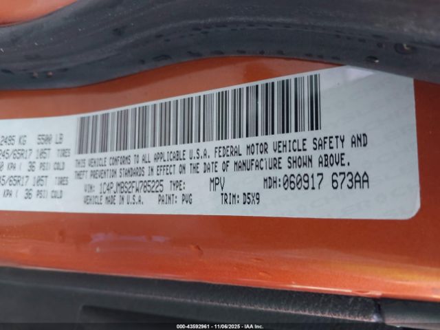 2015 JEEP CHEROKEE 1C4PJMBS2FW785225 Photo 8