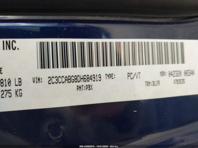 2013 CHRYSLER 300 2C3CCABG8DH684919 Photo 8