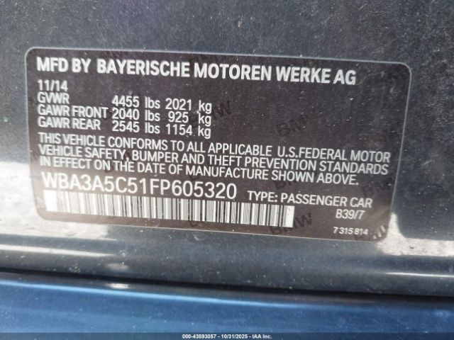 2015 BMW 328I WBA3A5C51FP605320 Photo 8