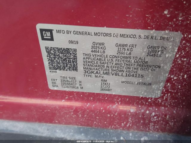 2020 GMC TERRAIN 3GKALMEV8LL164115 Photo 8