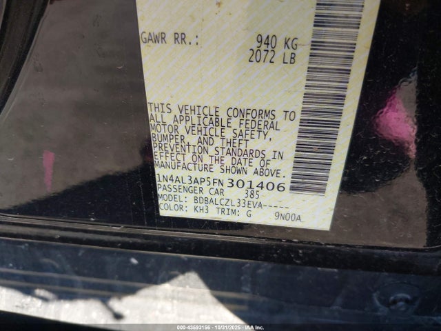 2015 NISSAN ALTIMA 1N4AL3AP5FN301406 Photo 8