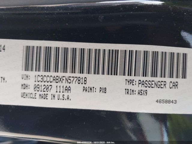 2015 CHRYSLER 200 1C3CCCABXFN577818 Photo 8