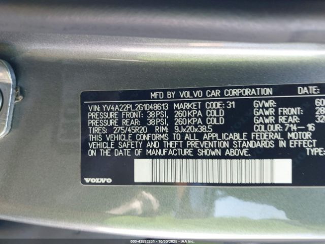 2016 VOLVO XC90 YV4A22PL2G1048613 Photo 8