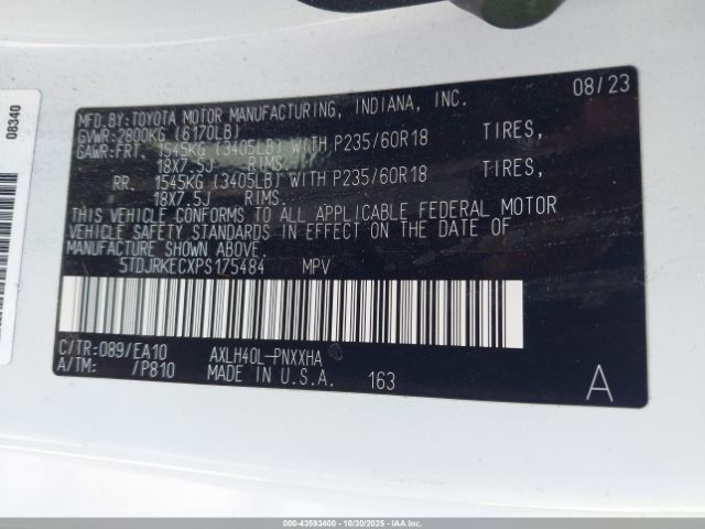 2023 TOYOTA SIENNA 5TDJRKECXPS175484 Photo 8