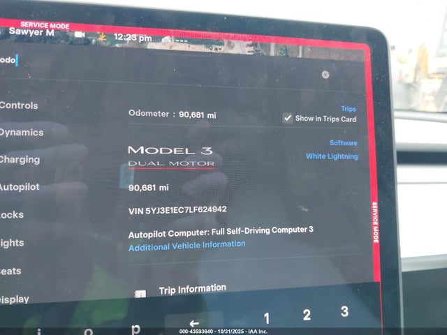 2020 TESLA MODEL 3 5YJ3E1EC7LF624942 Photo 6