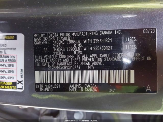 2023 LEXUS RX 350H 2T2BBMCA3PC010774 Photo 8
