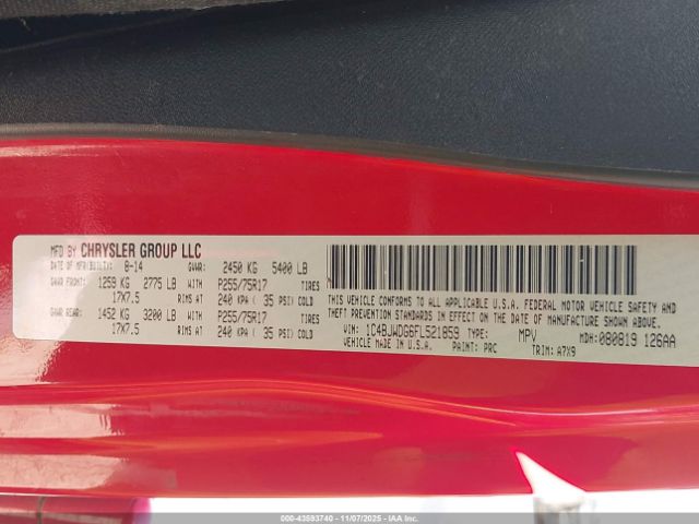 2015 JEEP WRANGLER UNLIMITED 1C4BJWDG6FL521859 Photo 8