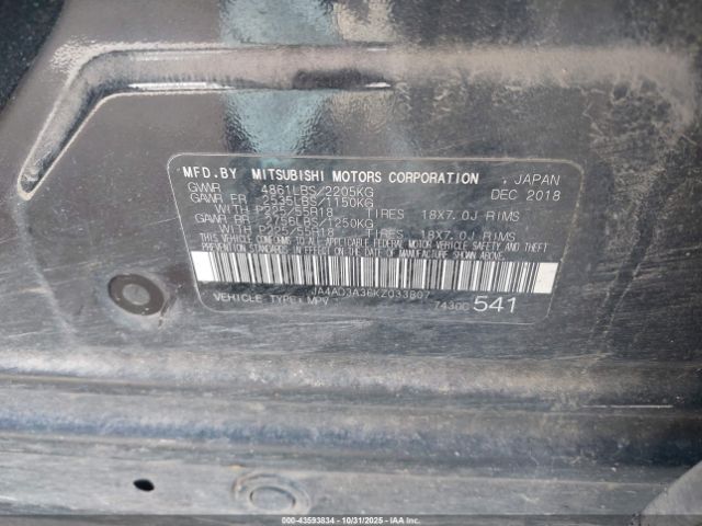 2019 MITSUBISHI OUTLANDER JA4AD3A36KZ033807 Photo 8