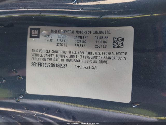 2013 CHEVROLET CAMARO 2G1FK1EJ2D9180937 Photo 8